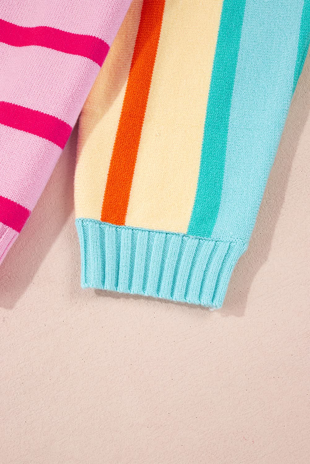 Loose-fit yellow striped sweater - Love Salve